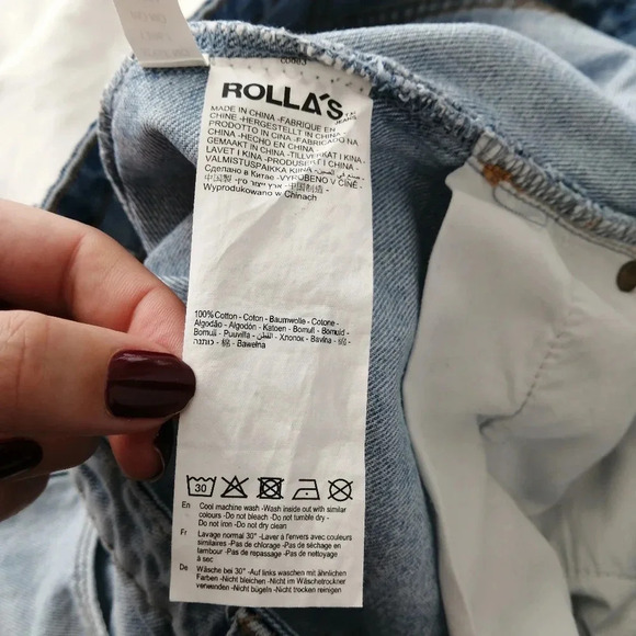 Rolla's Genie Super High Rise 80s Balloon Leg Jeans Stella Blue Size 31 (or 12) - Picture 13 of 16